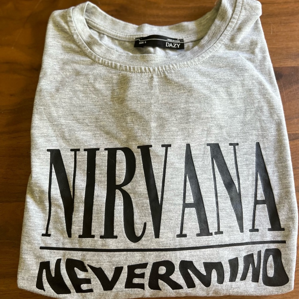 Nirvana oversized T-shirt. Size Small (oversized)